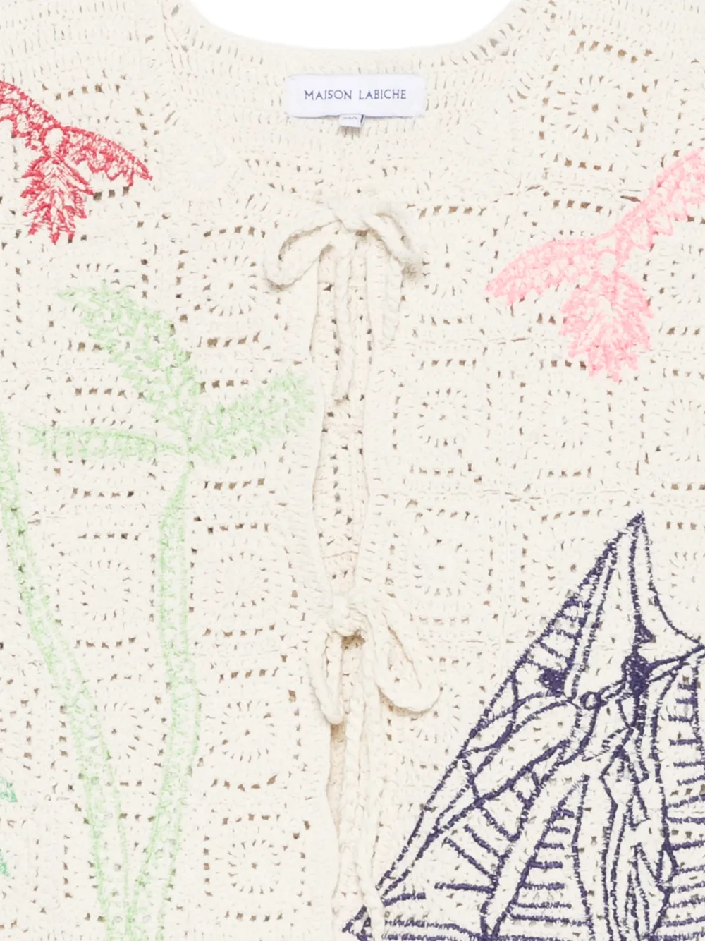 Piver Crochet Embroidered Gilet