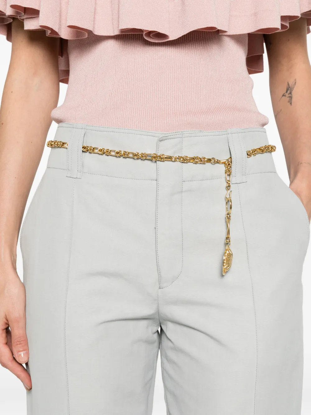 Chloé Straight broek Grijs