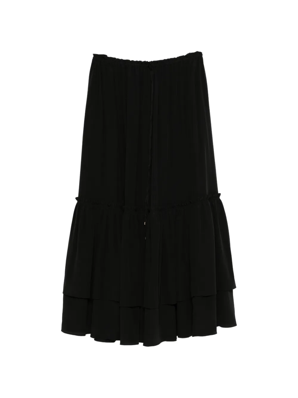 Chloé tiered ruffled maxi skirt - Schwarz