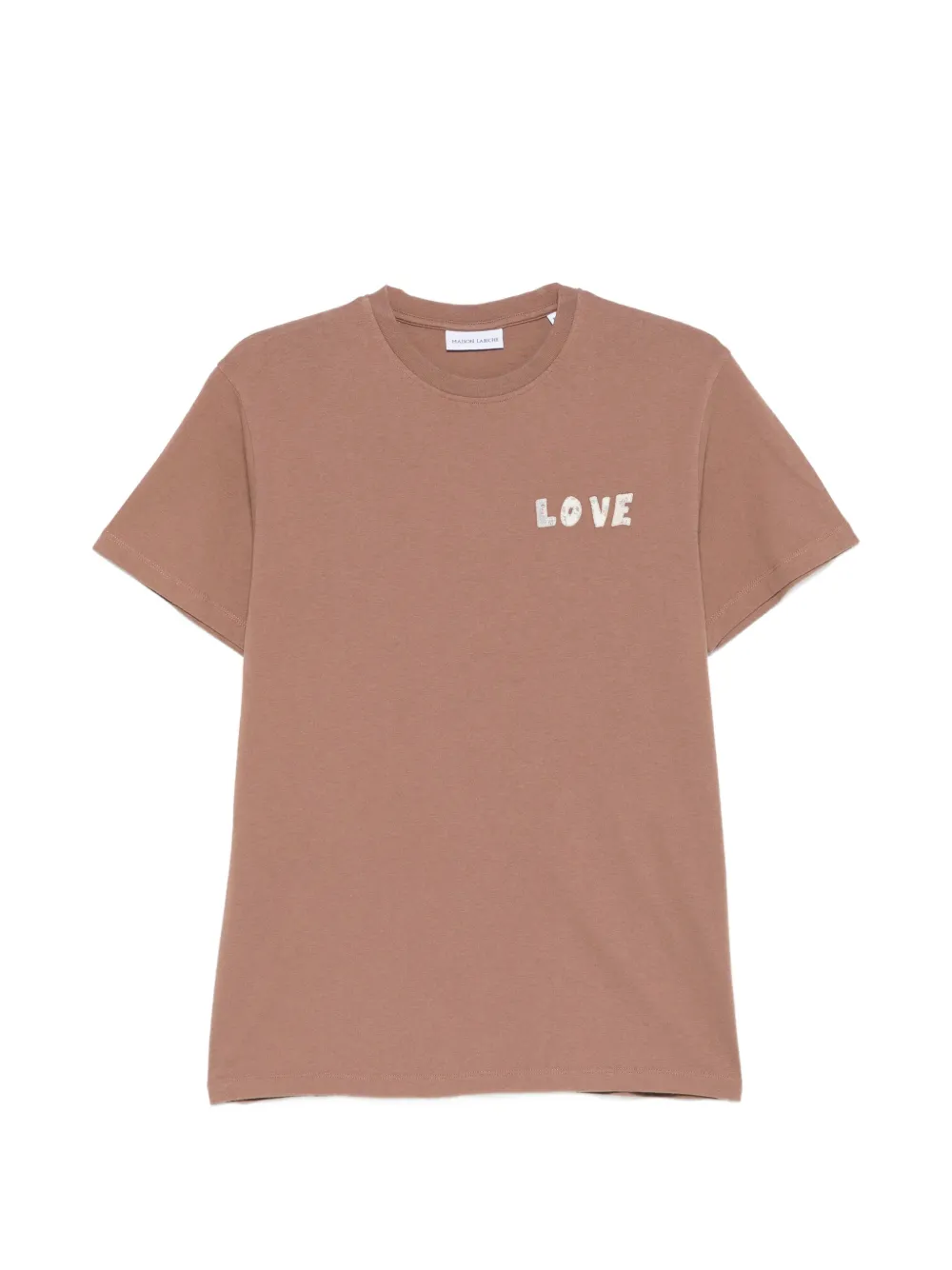 Maison Labiche Bainville Love crew-neck T-shirt - Marrone