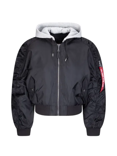 Alpha Industries hooded bomber