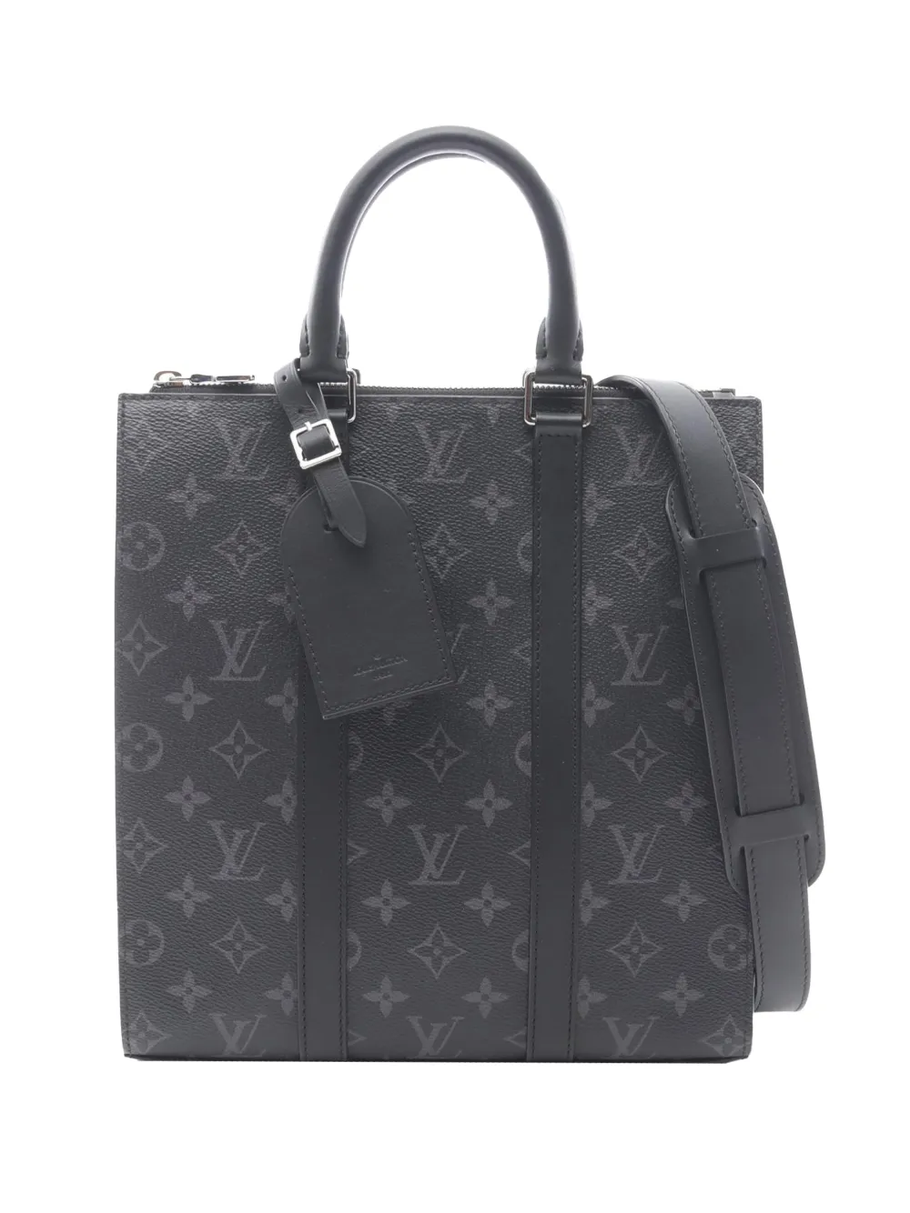 Louis Vuitton Pre-Owned 2021-2025 Monogram Eclipse Sac Plat Cross satchel - Nero