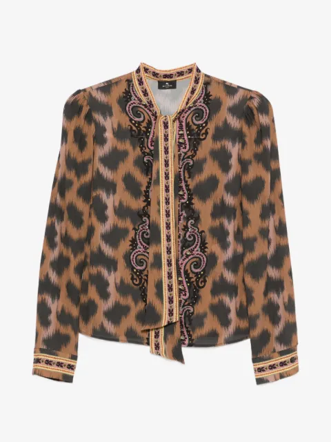 ETRO 애니멀 패턴 블라우스