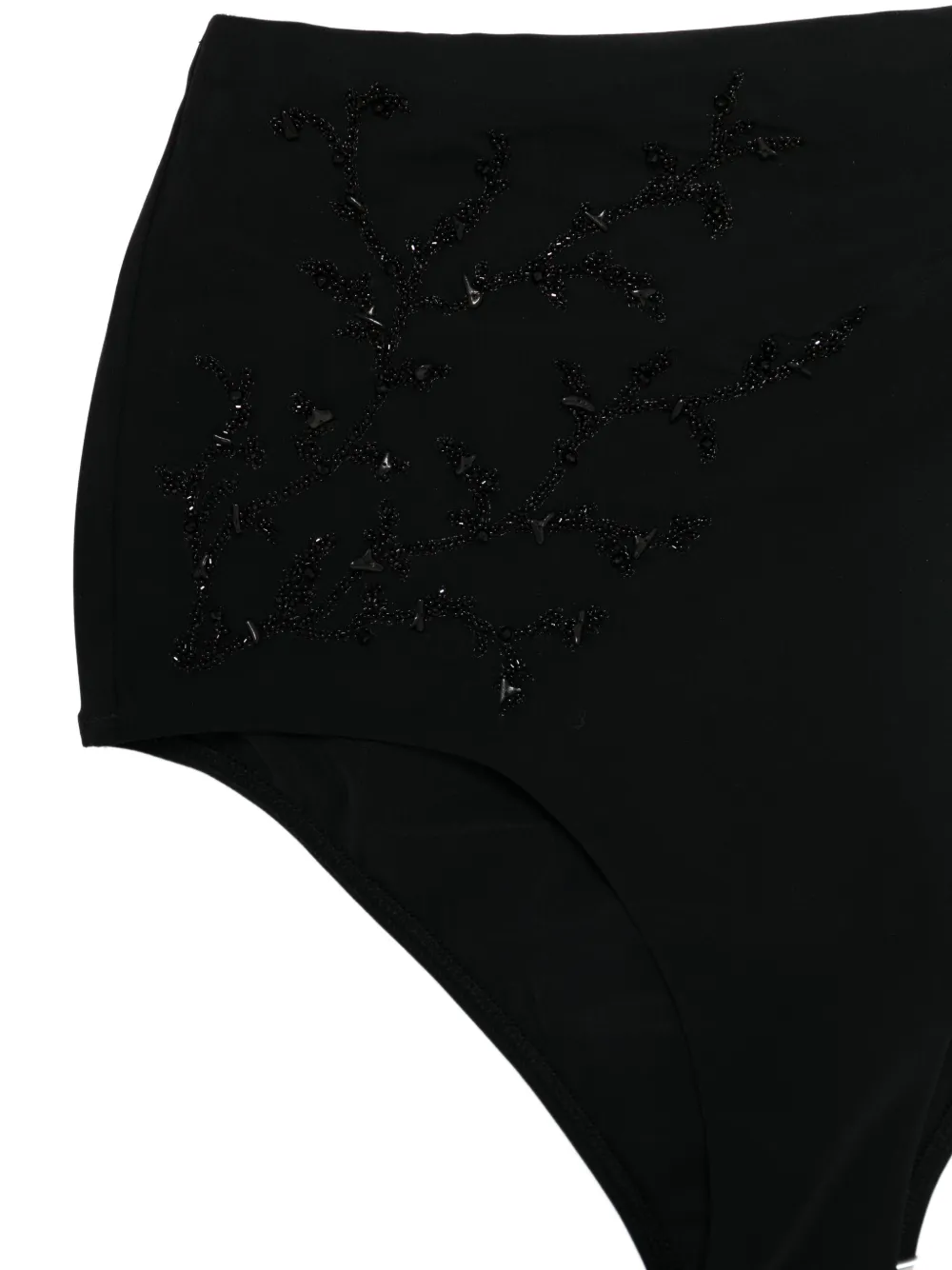  Maryan Mehlhorn Beaded Bikini Bottoms - Black 