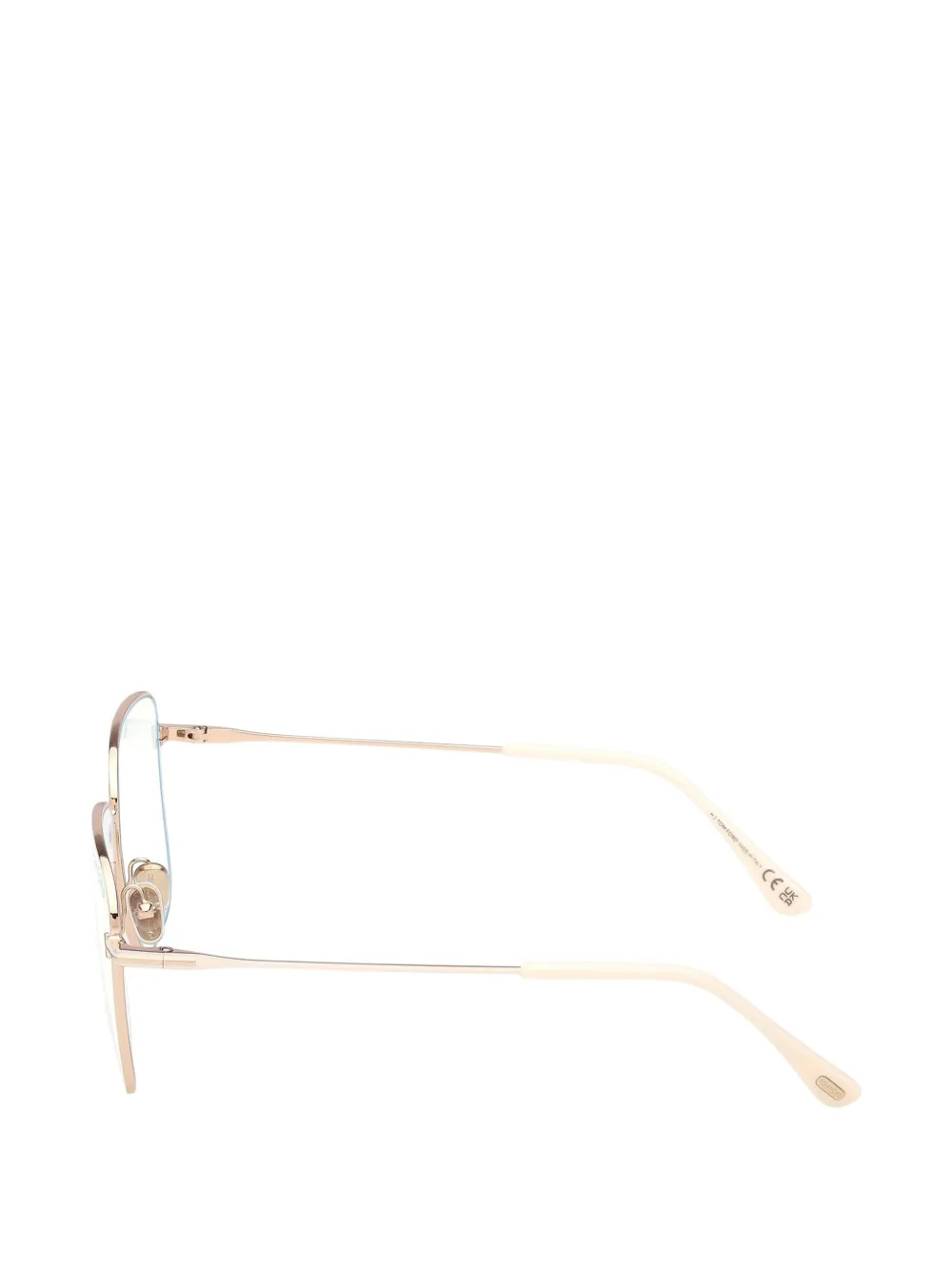 TOM FORD Eyewear Bril met vierkant montuur Goud