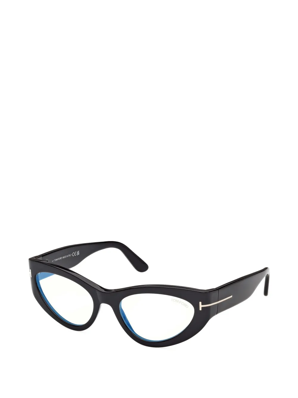 TOM FORD Eyewear Bril met cat-eye montuur Zwart