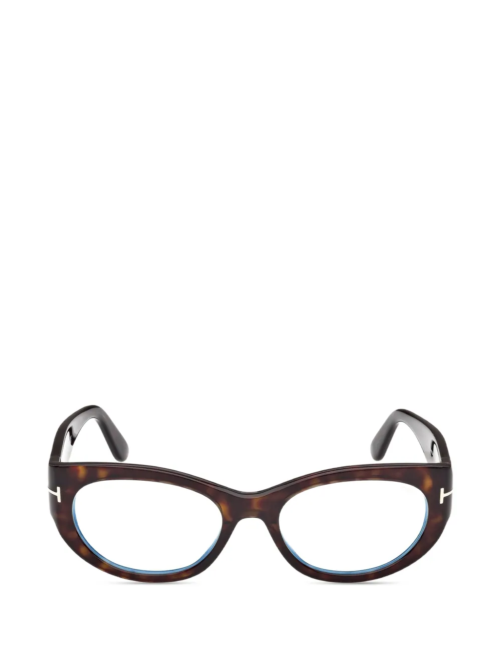TOM FORD Eyewear round-frame glasses - Marrone