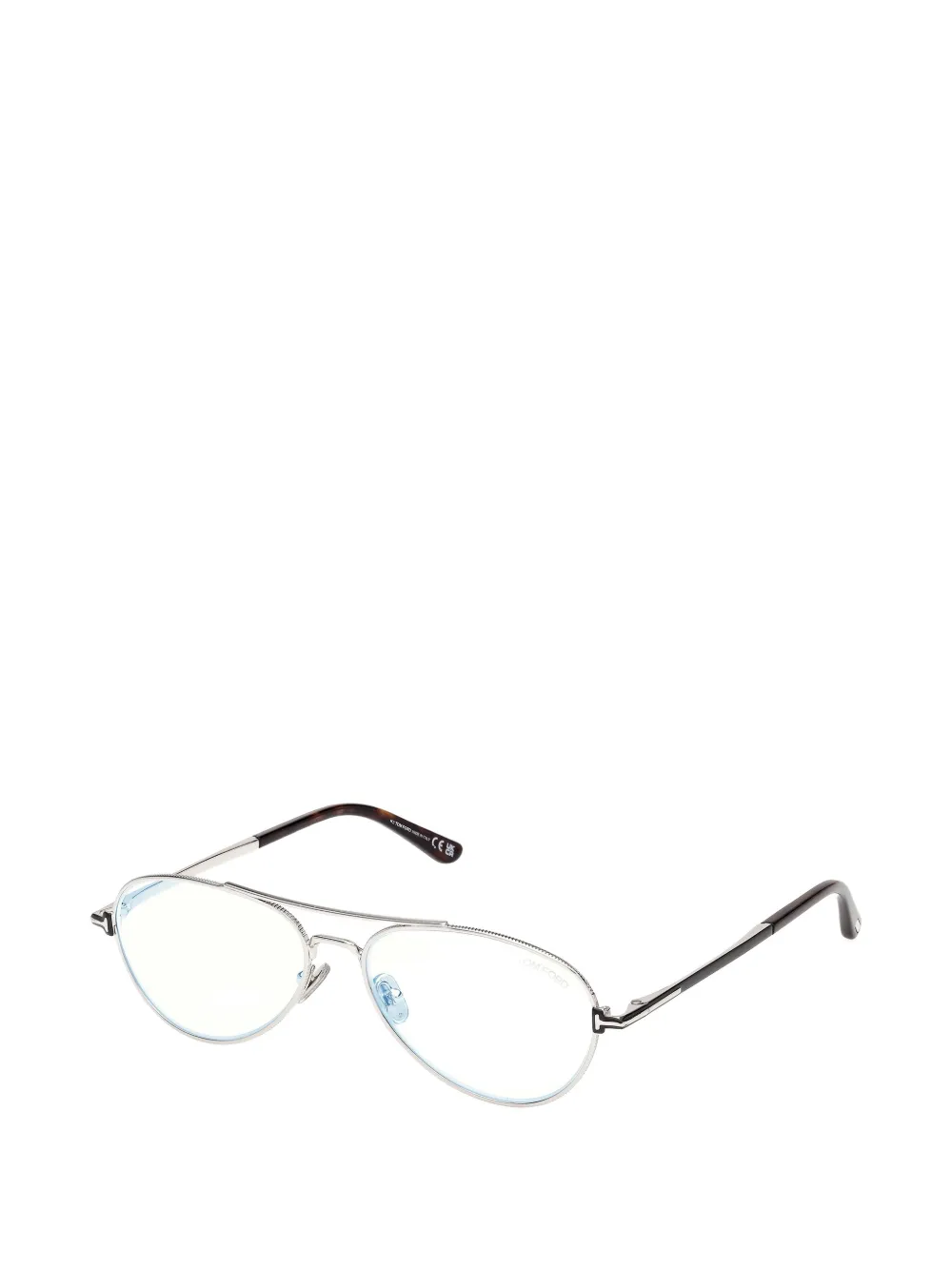 TOM FORD Eyewear Bril met piloten montuur Zilver