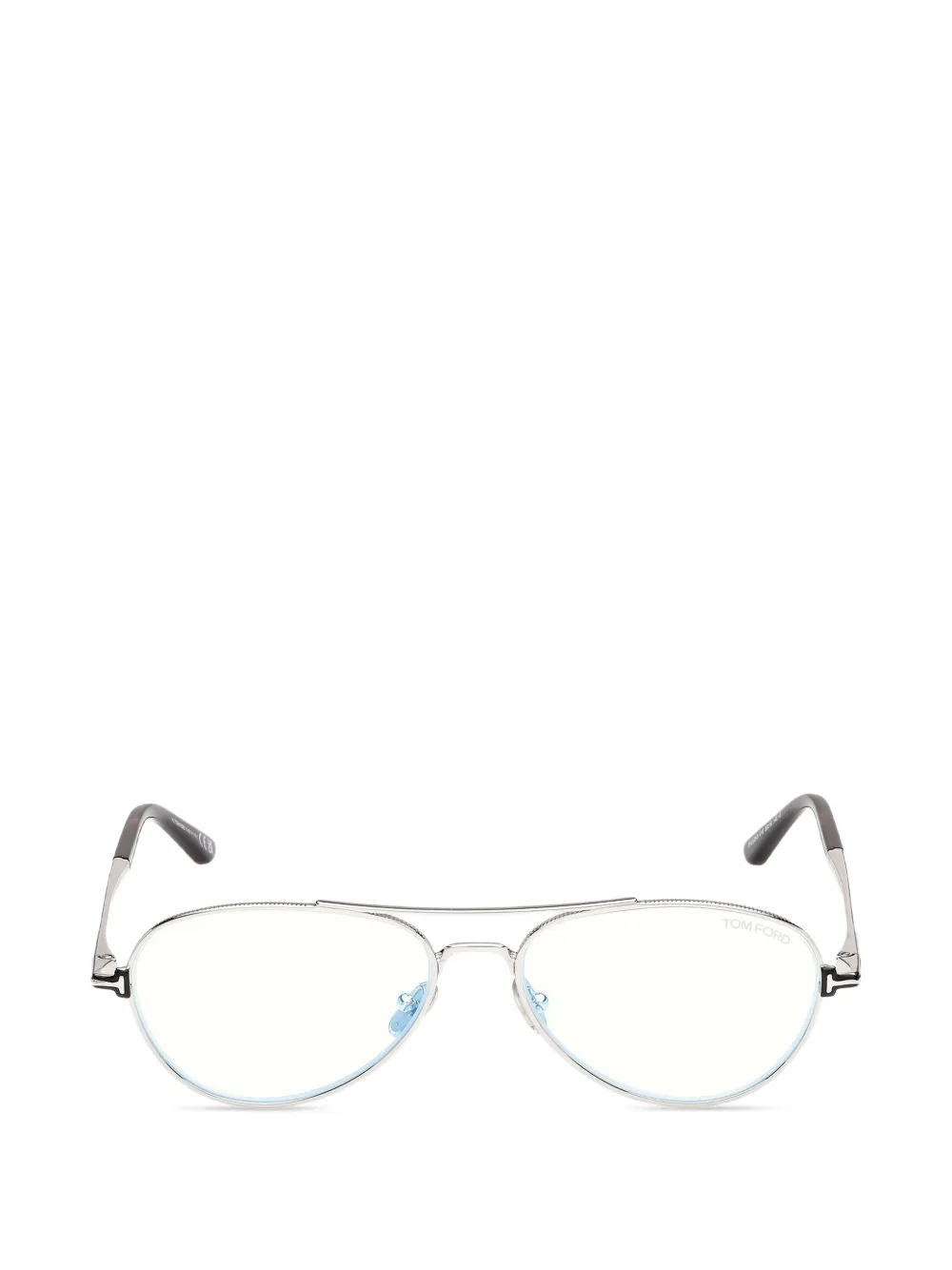 TOM FORD Eyewear pilot-frame glasses - Argento
