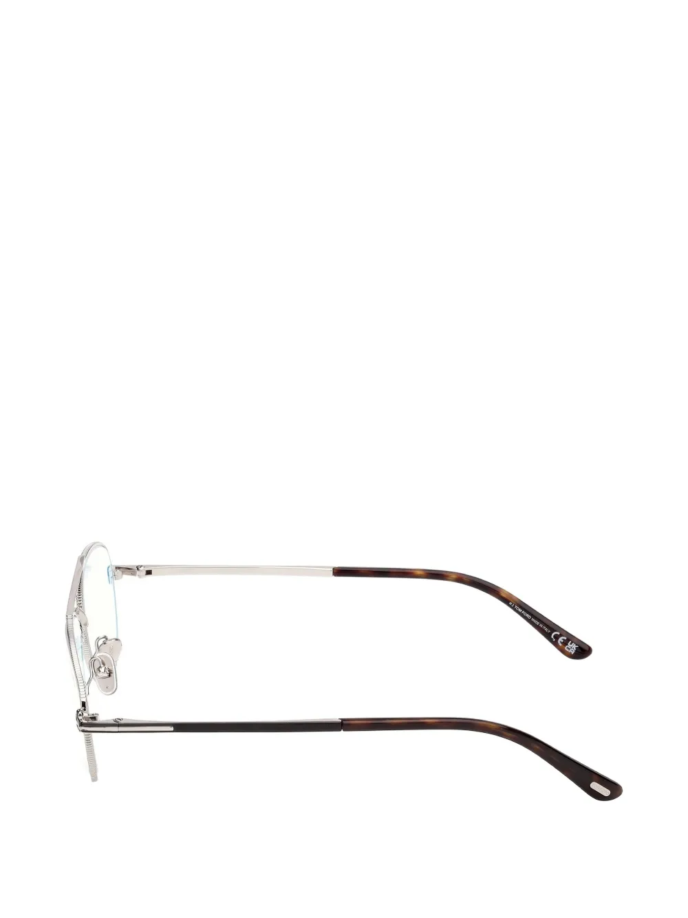 TOM FORD Eyewear Bril met piloten montuur Zilver