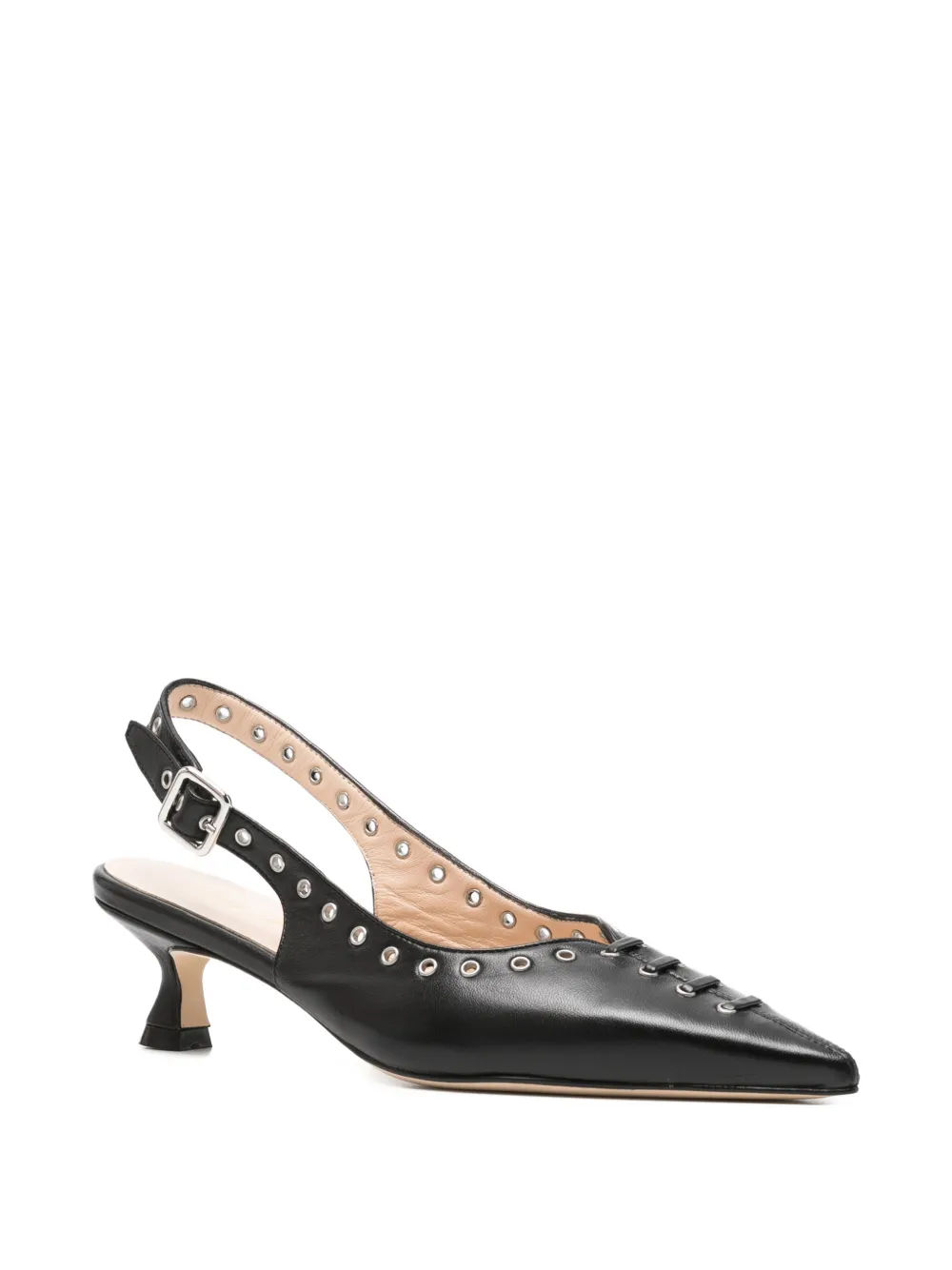 Anna F. Schoenen met puntige neus Zwart