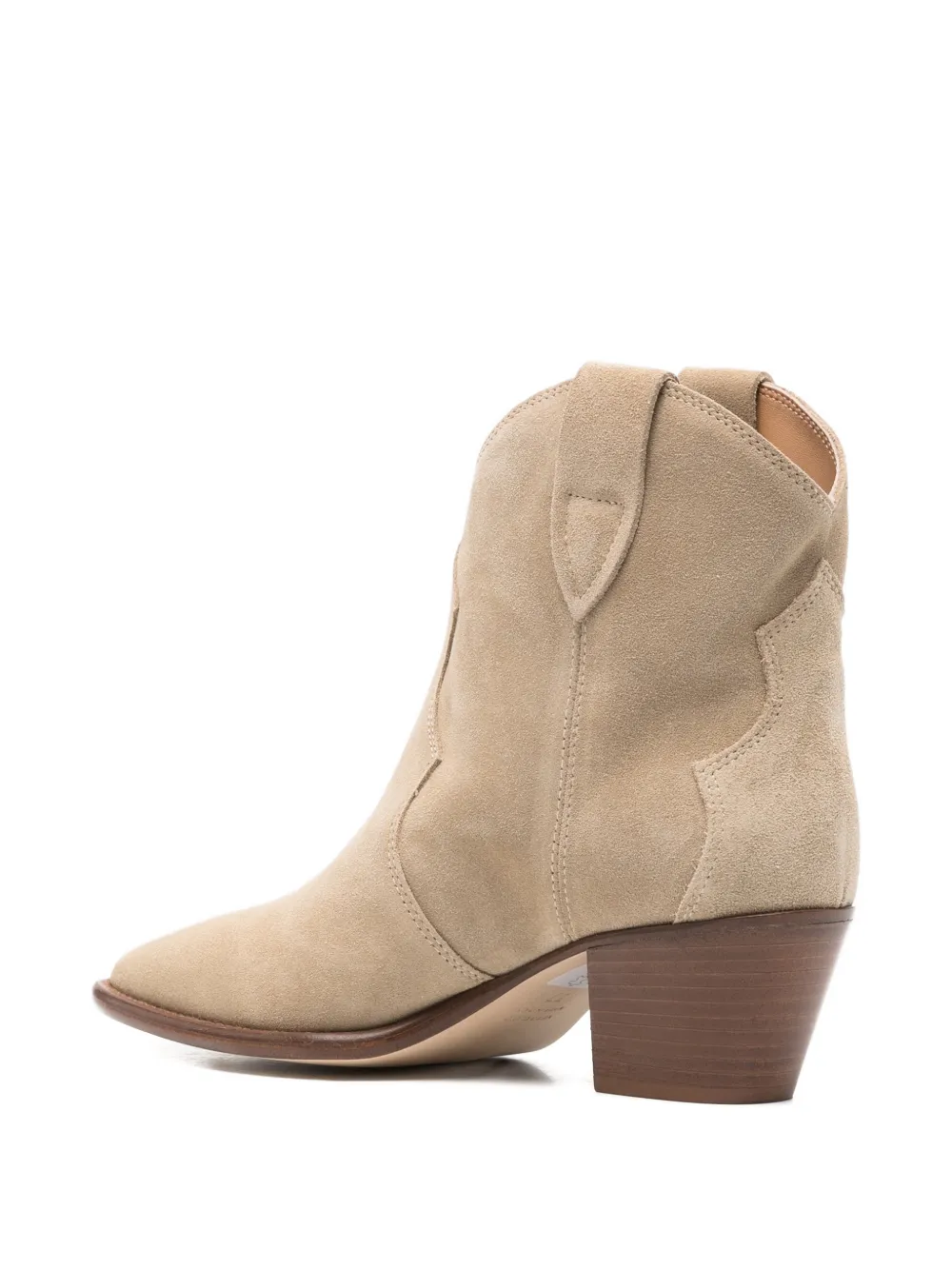 Anna F. pointed cowboy boots Beige