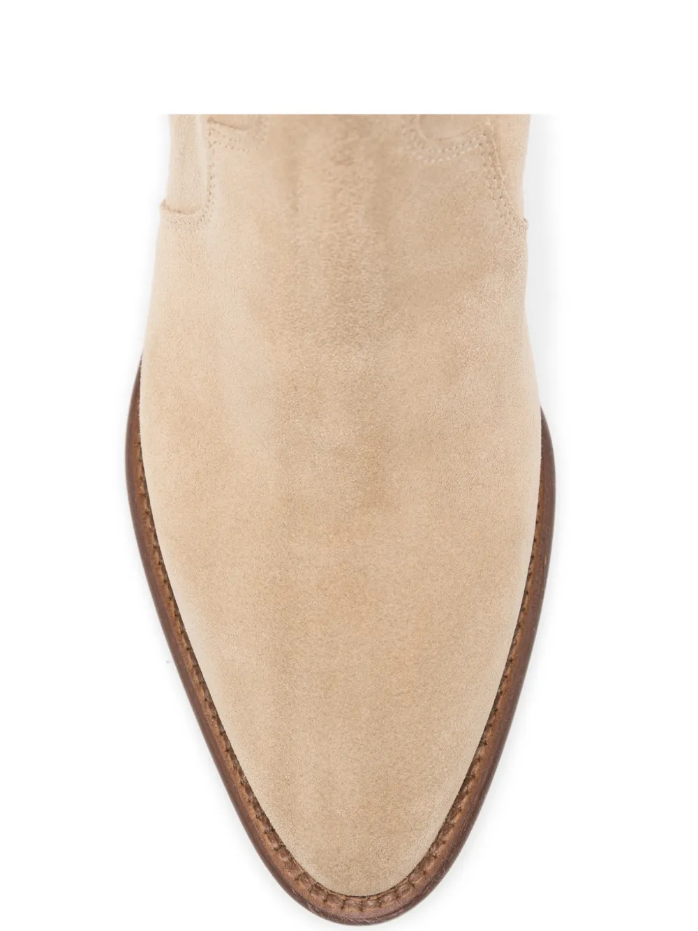 Anna F. pointed cowboy boots Beige
