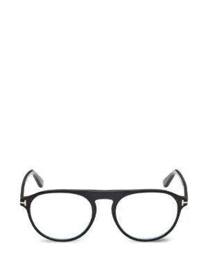 TOM FORD Eyewear スクエアメガネフレーム | ブラック | FARFETCH JP