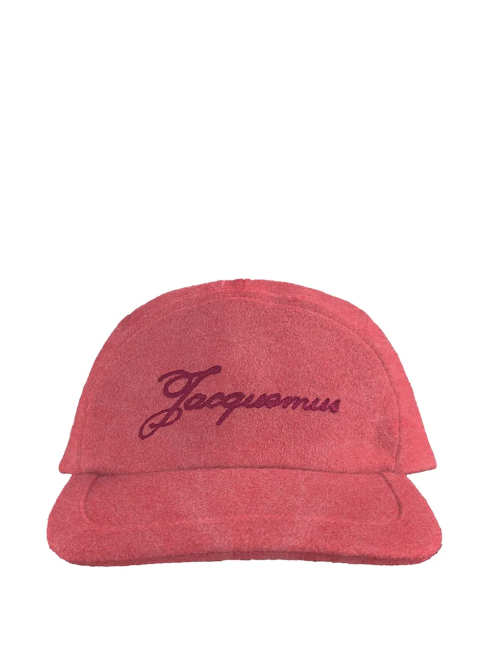 Jacquemus La Casquette logo-embroidery baseball cap - Rosso