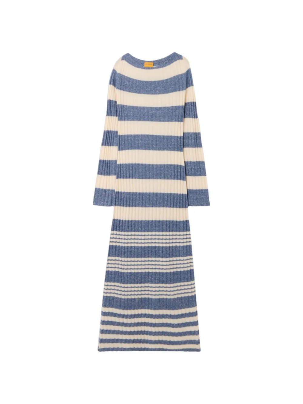 Guest In Residence striped ribbed midi dress - Blu