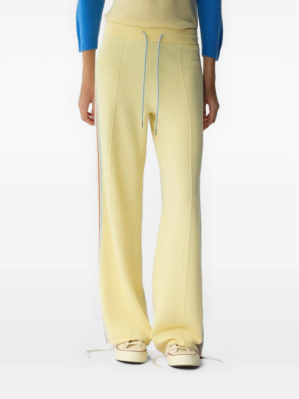 striped track pants