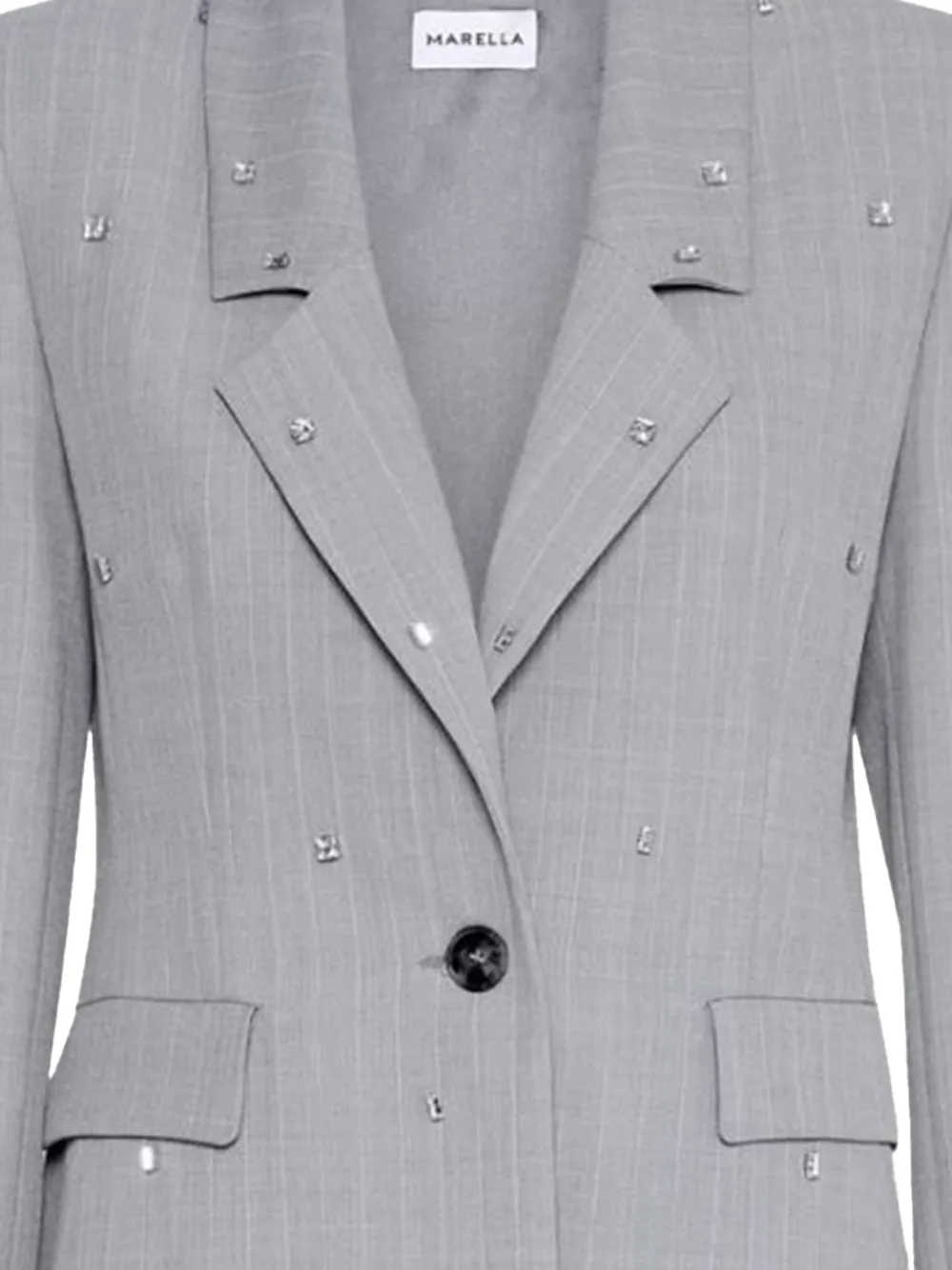  Marella Mllpasso Embellished Blazer - Grey 