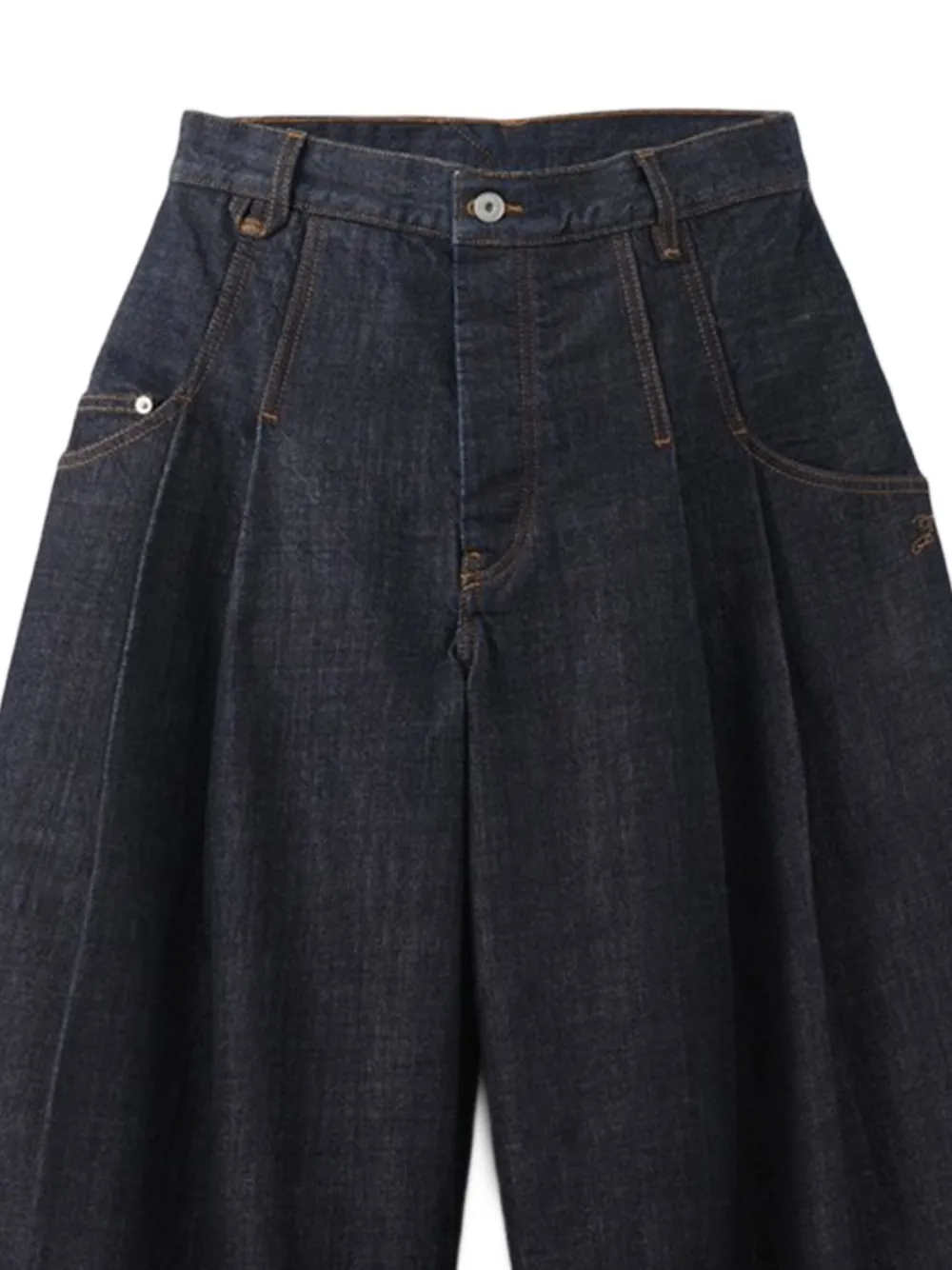 Jacquemus Souro de-Nîmes jeans met plooien Blauw