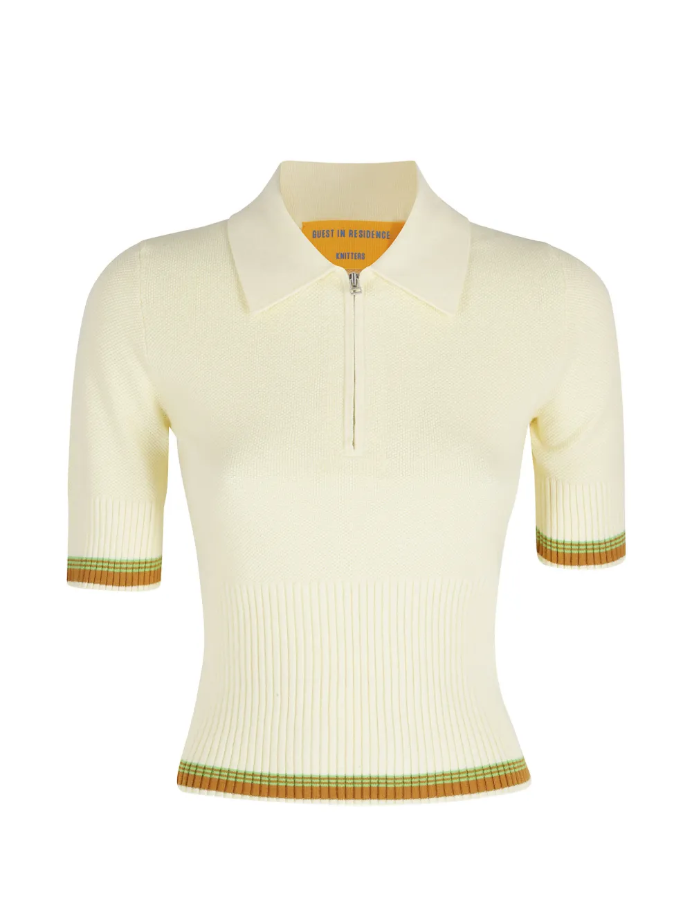 Guest In Residence Marcella striped polo shirt - Giallo