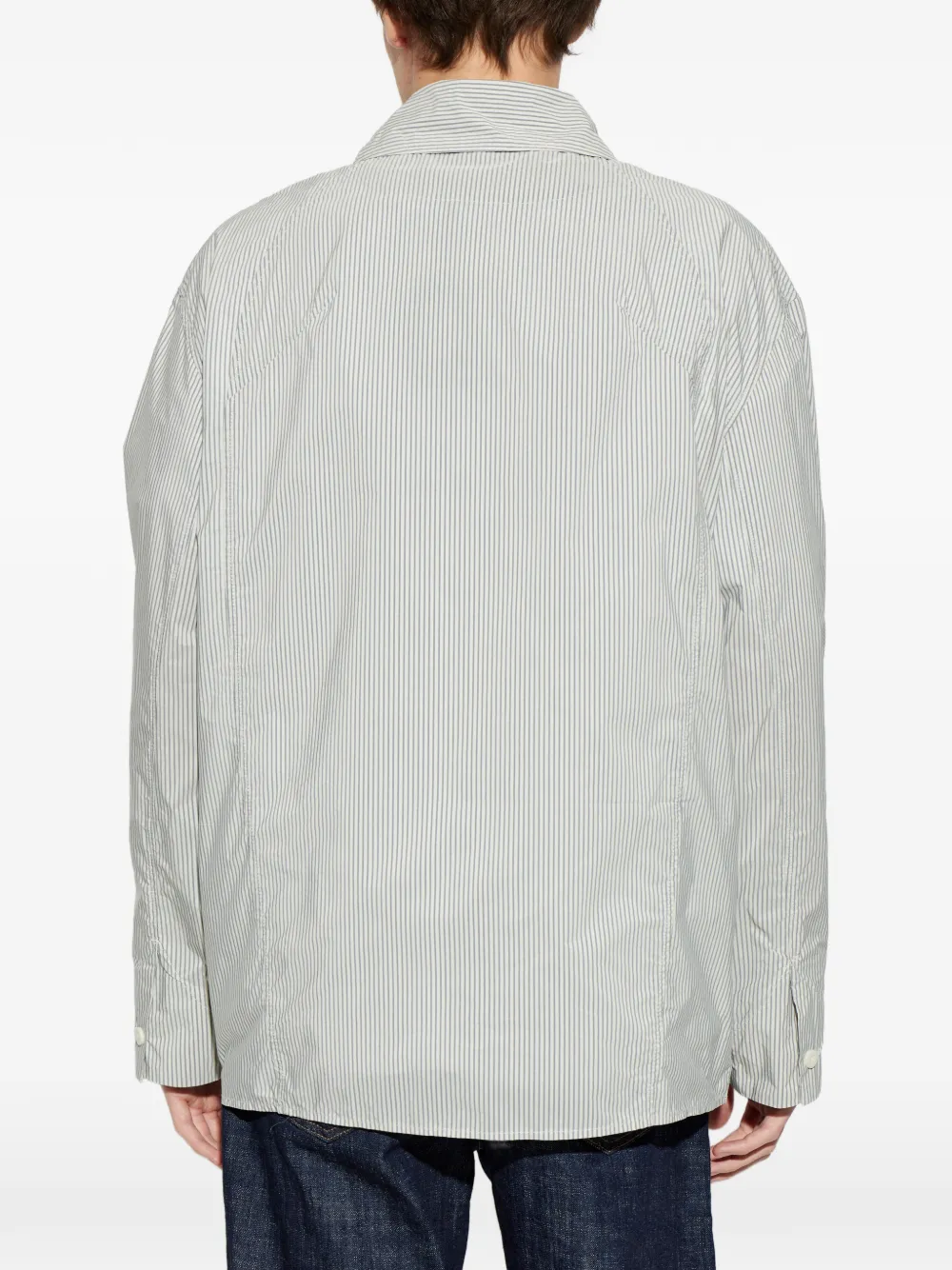 Jacquemus La Veste Boutis gestreept shirtjack Grijs