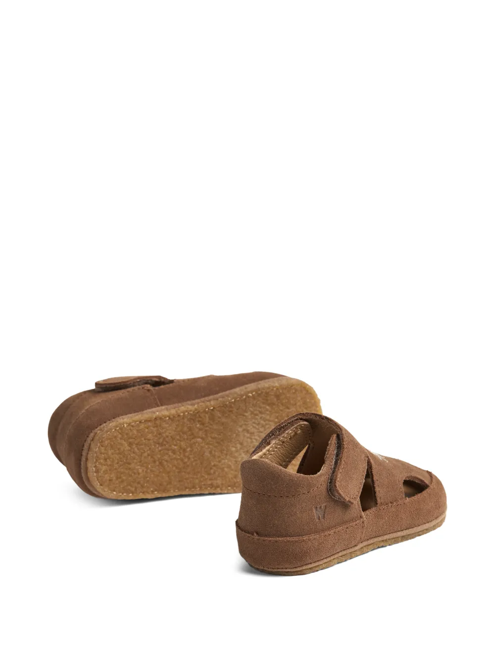 WHEAT Sandalen met krab-applicatie Bruin