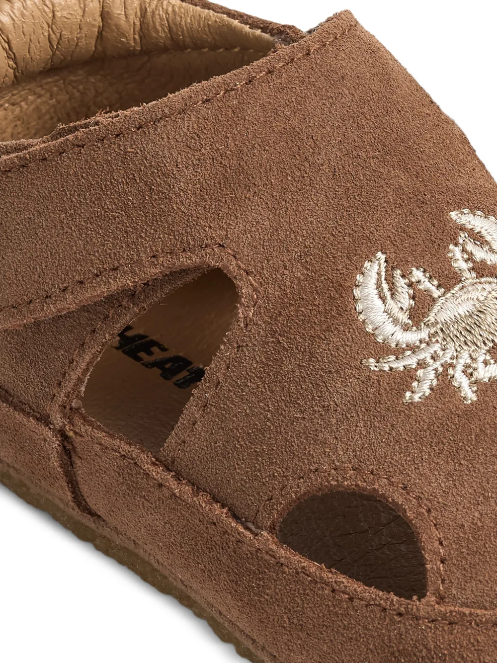 WHEAT Sandalen met krab-applicatie Bruin