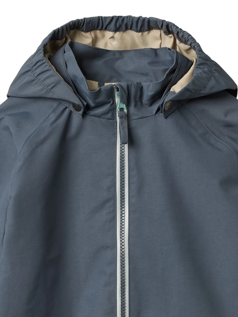  Wheat Zip-up Hooded Jacket - Blue 