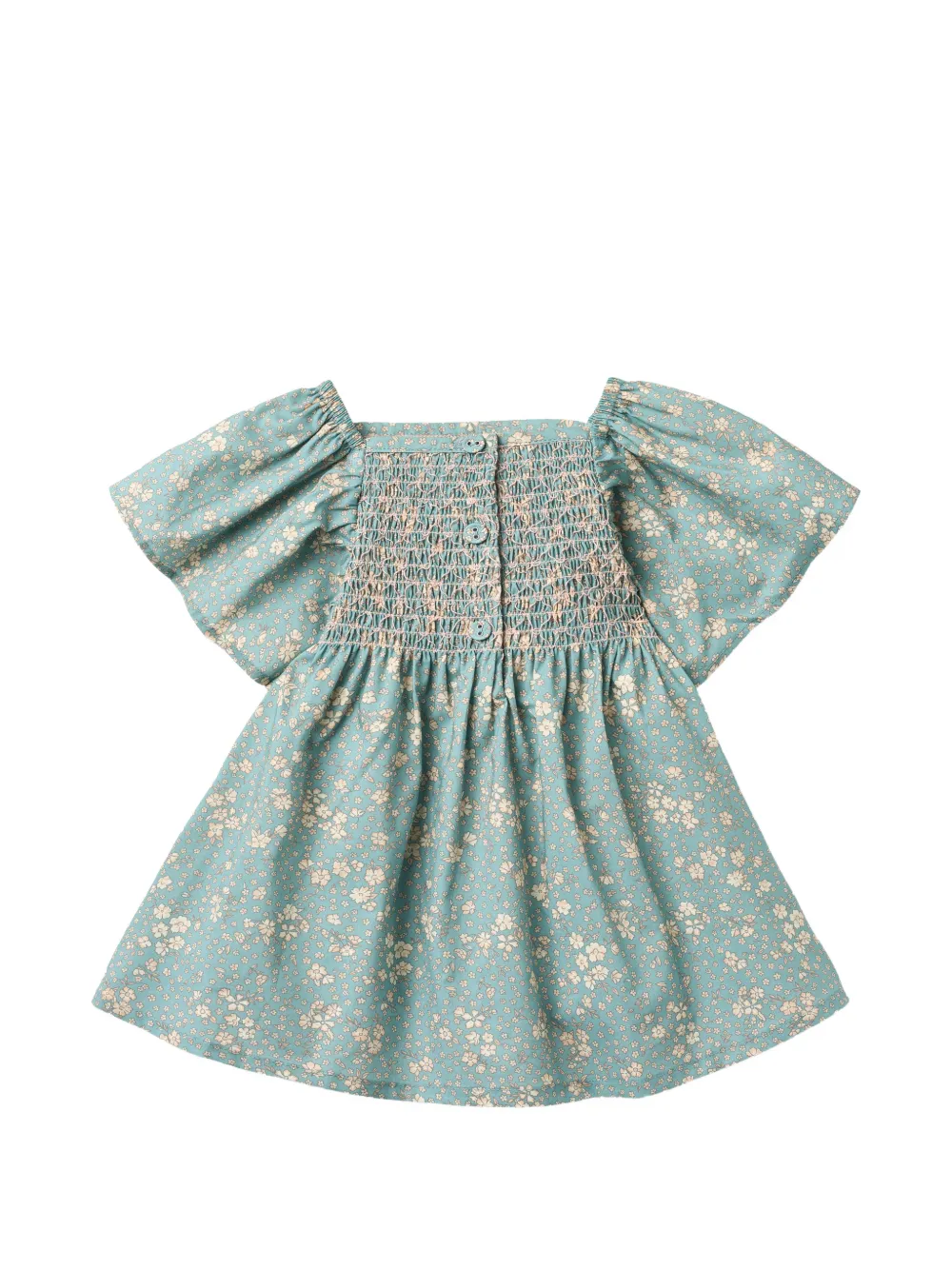 Wheat Elva Floral-print Dress - Blue 