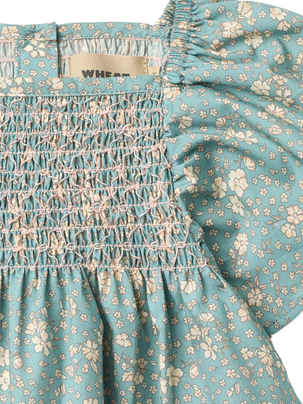  Wheat Elva Floral-print Dress - Blue 