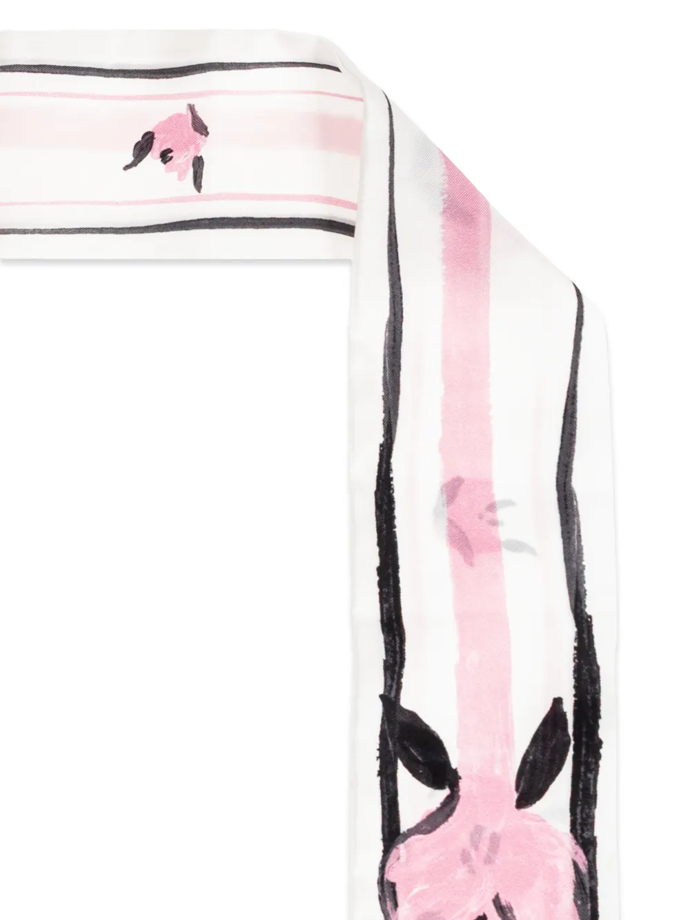 Marni Zijden sjaal met bloemenprint Wit