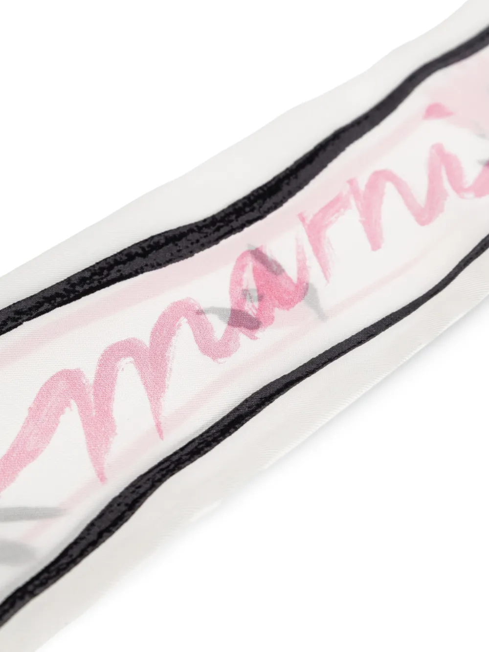 Marni Zijden sjaal met bloemenprint Wit