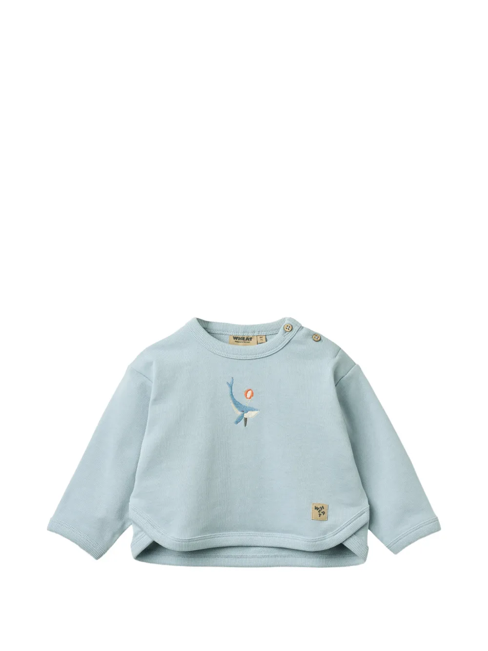 WHEAT Emery crew-neck top - Blu
