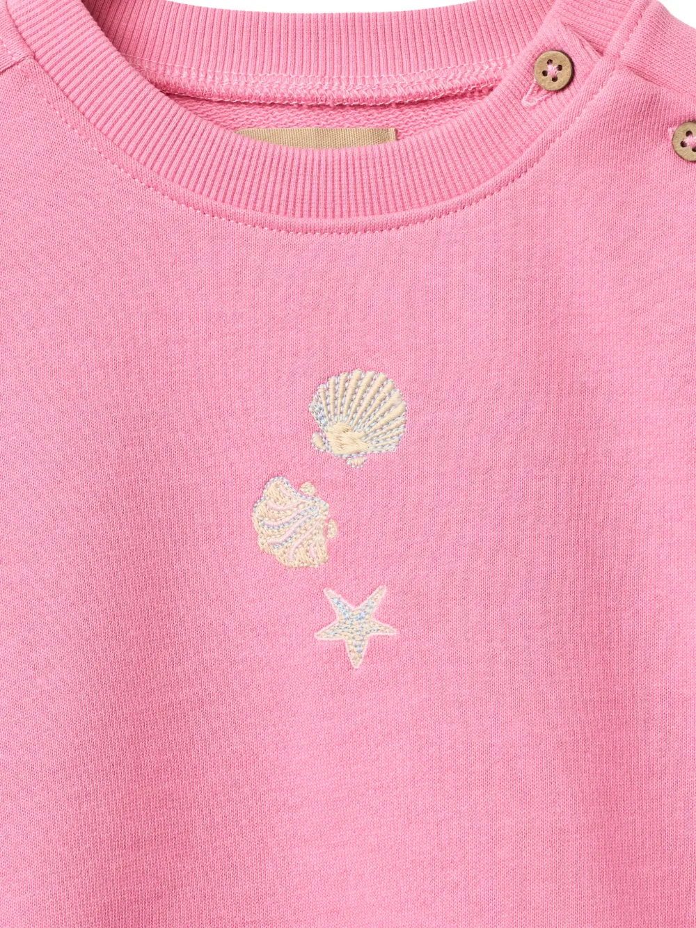  Wheat Eliza Seashell-print Sweatshirt - Pink 
