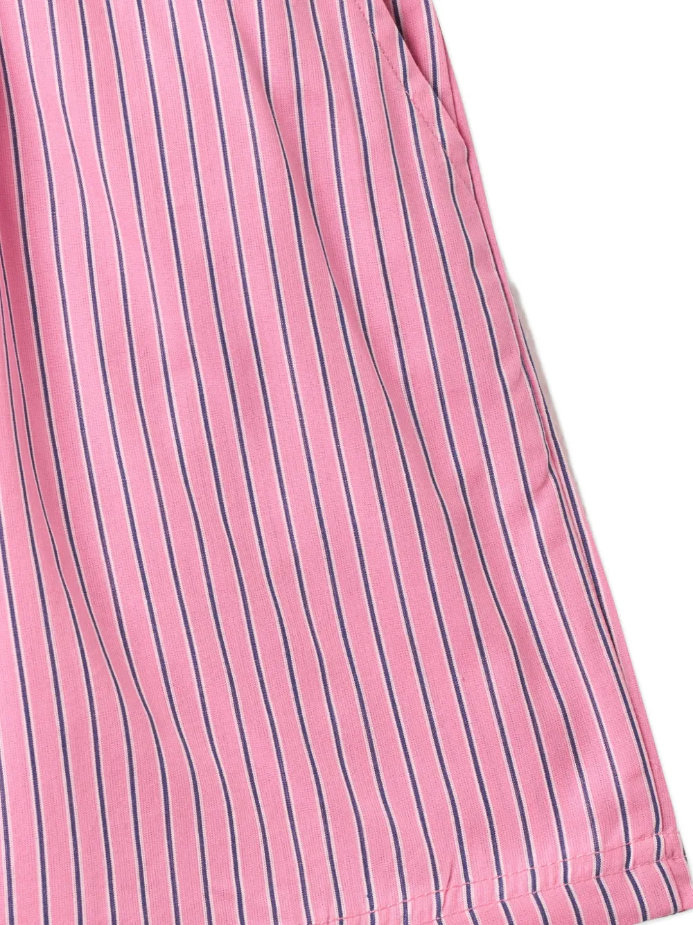  Wheat Striped Drawstring-fastening Shorts - Pink 