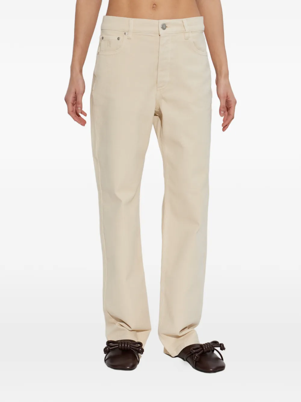 By Malene Birger Chicago katoenen jeans Beige