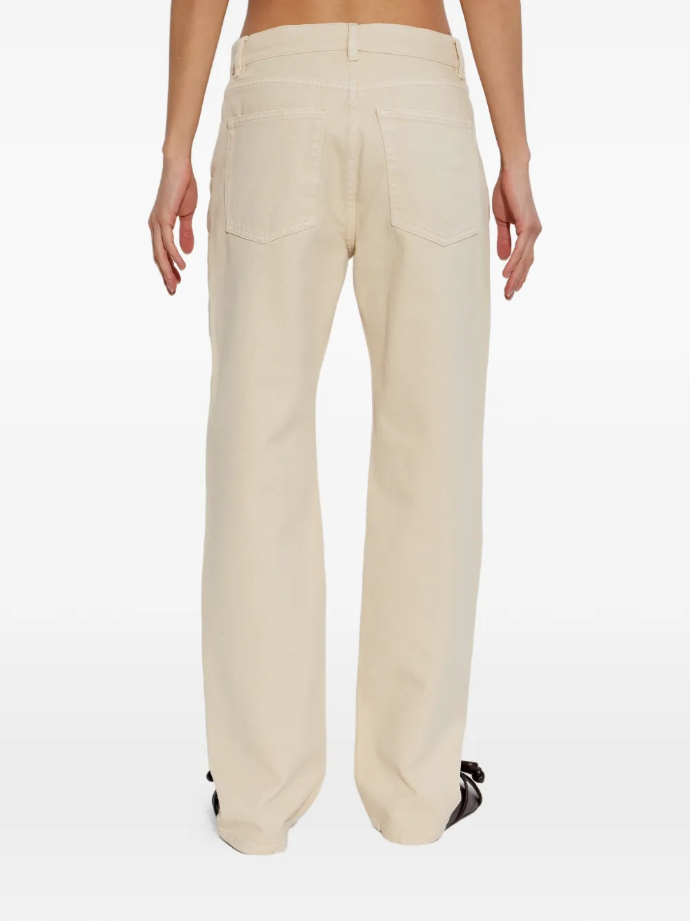 By Malene Birger Chicago katoenen jeans Beige