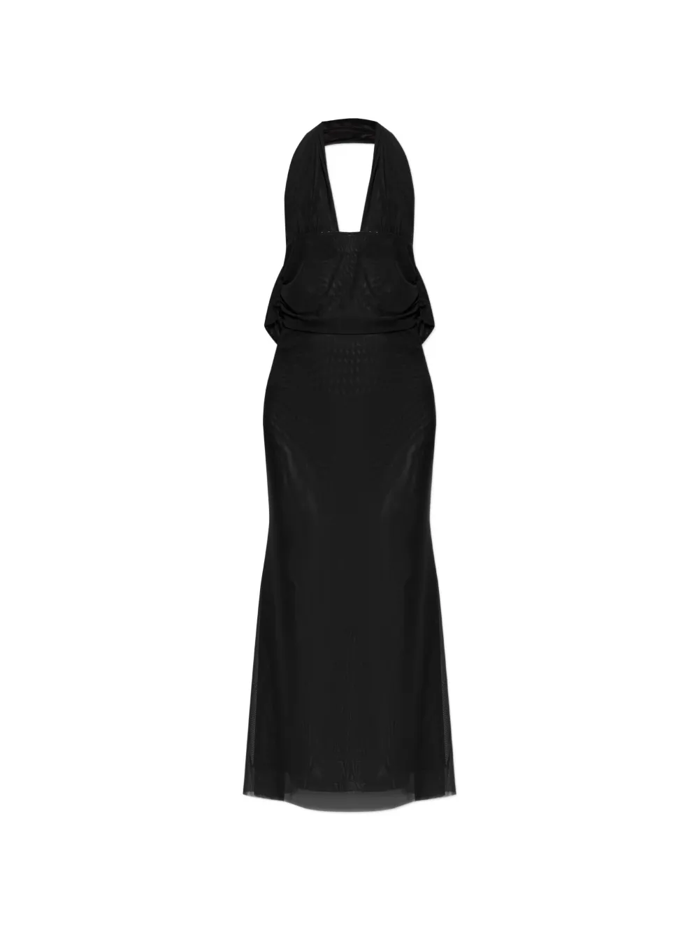 Bond-eye Alessia halter-neck midi dress - Nero