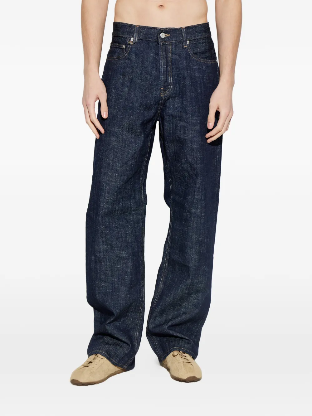 Jacquemus The straight De-Nîmes denim broek Blauw