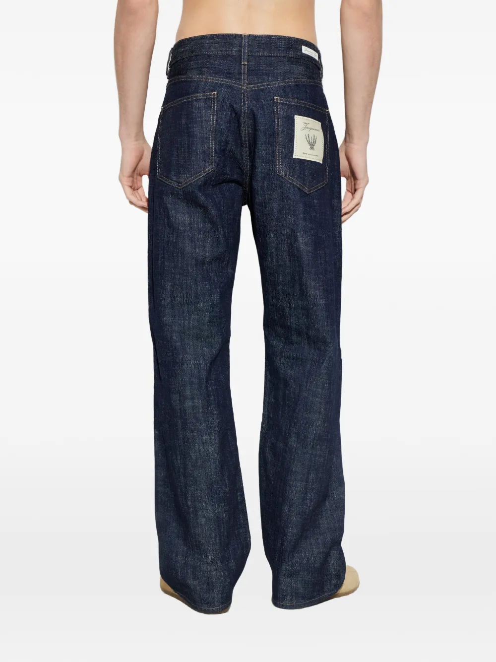 Jacquemus The straight De-Nîmes denim broek Blauw