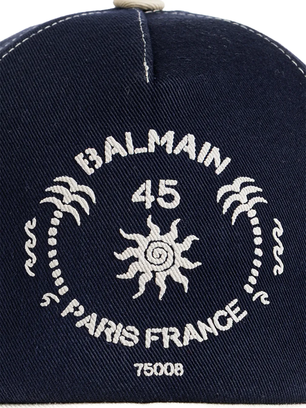 Balmain Adjustable Strap Logo Cap - Blue 