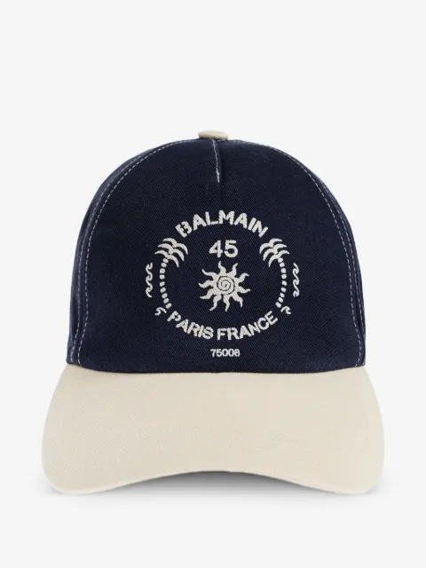 Balmain adjustable strap logo cap