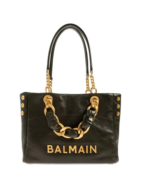 Balmain 1945 Soft chain-strap tote bag