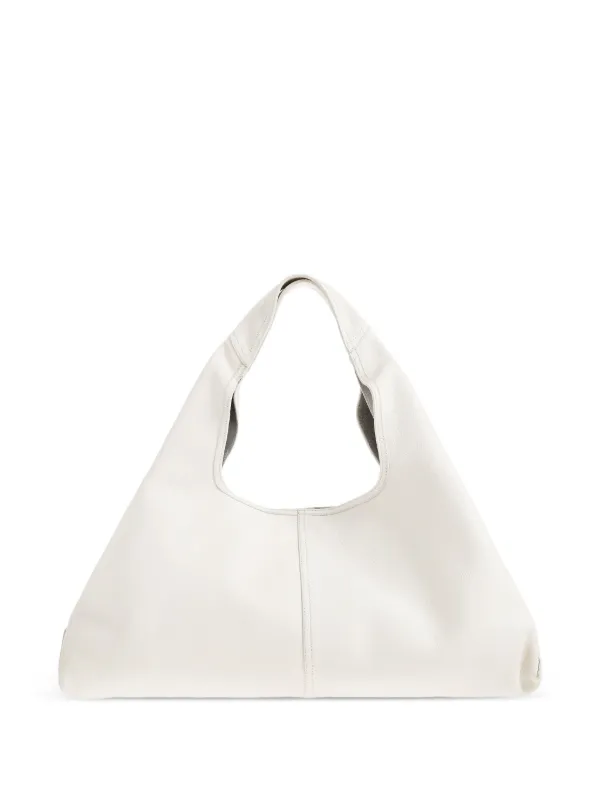 Ami Paris Etienne Leather Shoulder Bag in Neutrals