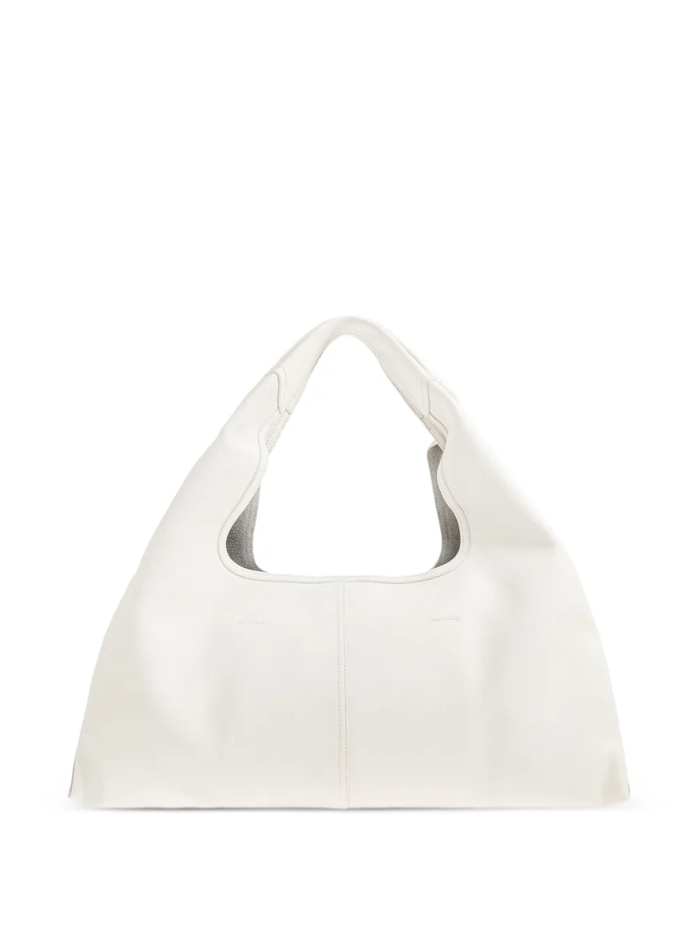 AMI Paris Etienne leren schoudertas Beige