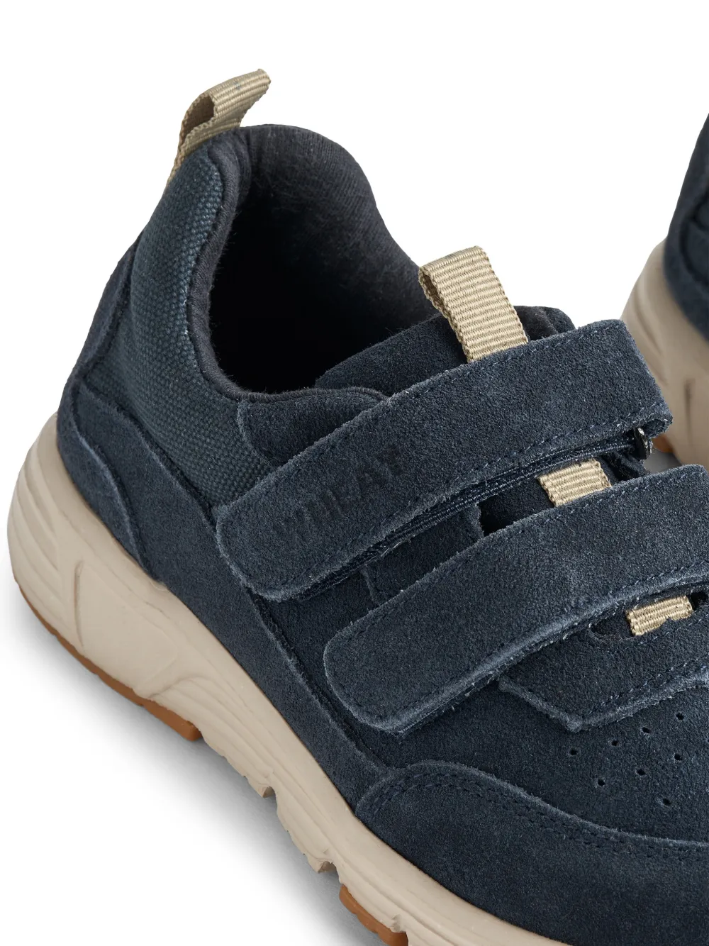 WHEAT Alin suède sneakers met klittenband Blauw