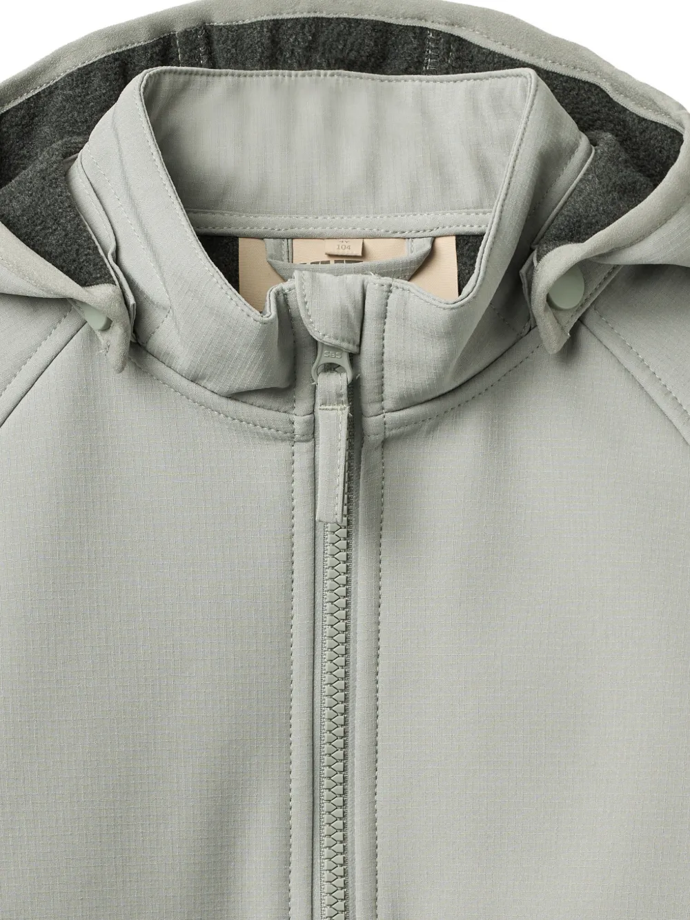  Wheat Zip-up Hooded Jacket - Grey 