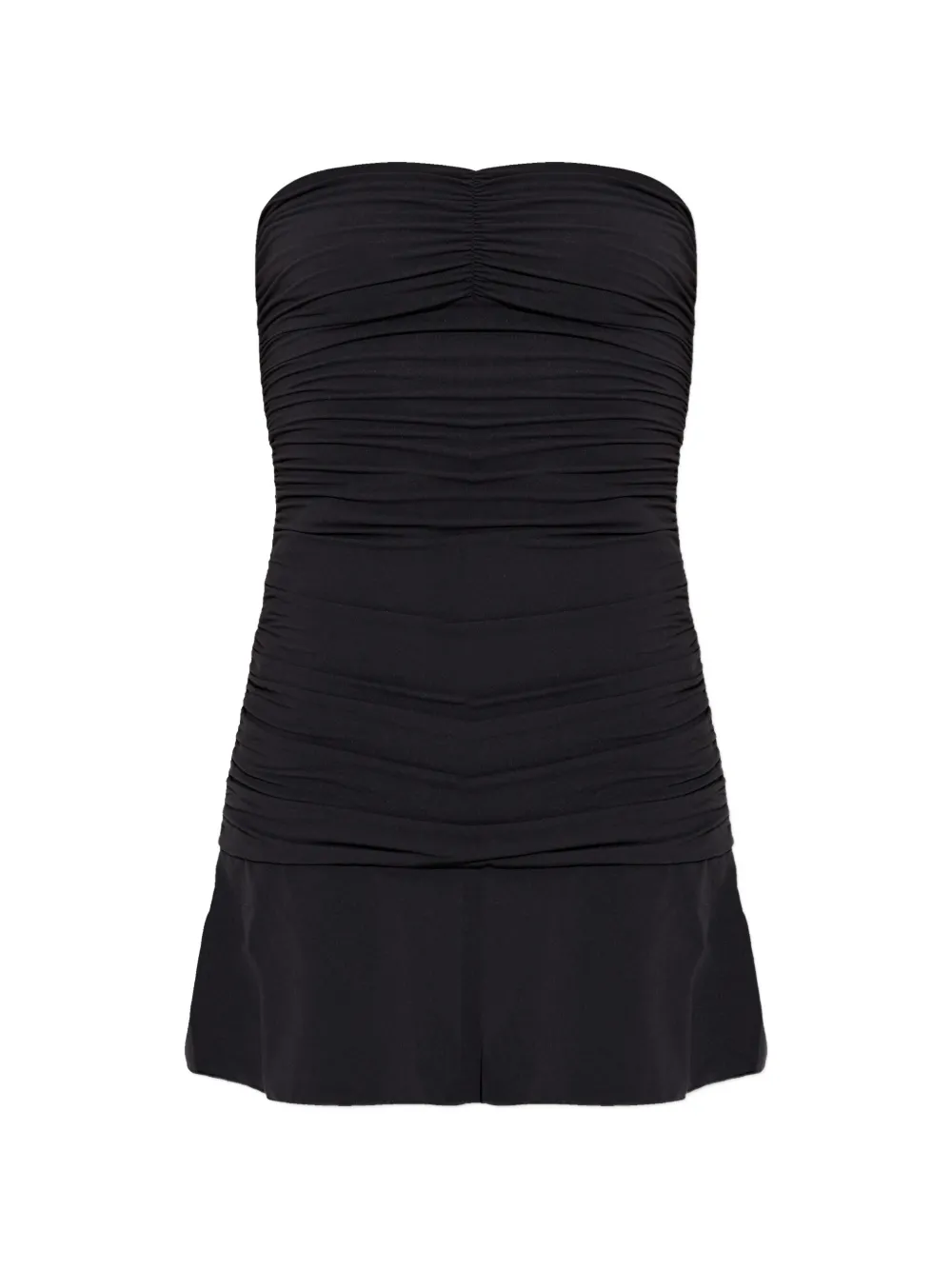 Bond-eye ruched bare dress - Nero