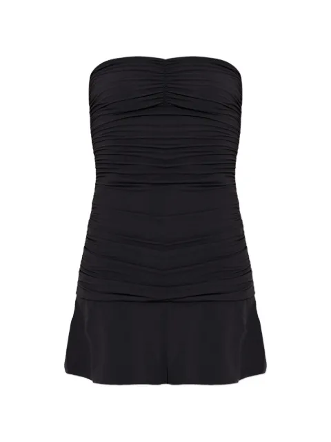 Bond-eye ruched bare dress