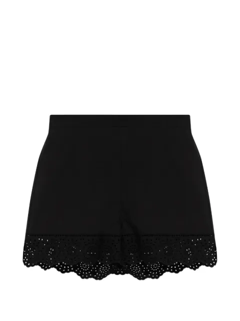 By Malene Birger lace-trim mini shorts